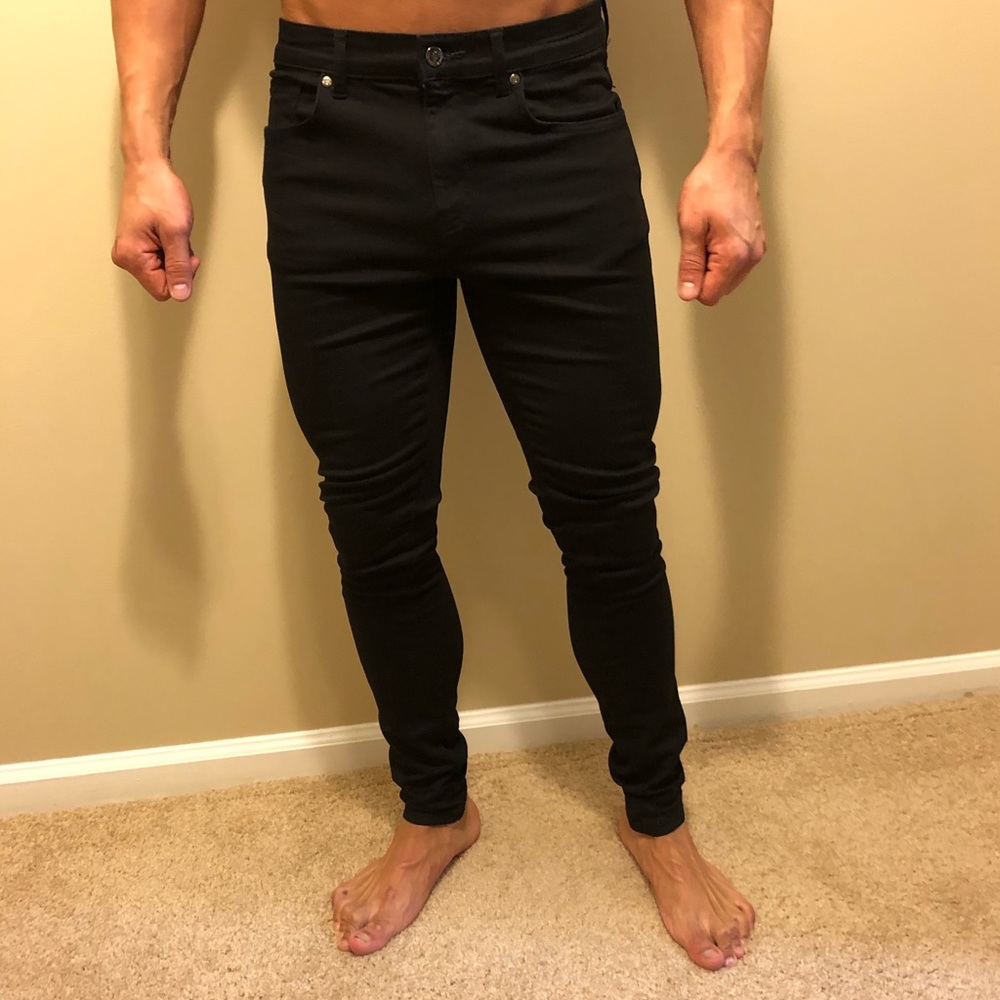 Father Son black stretchy skinny jeans.